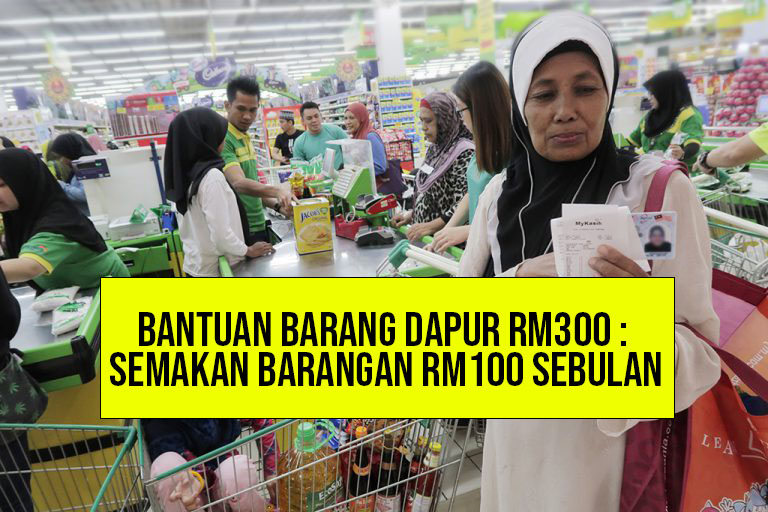 RM 100 Juta Bantuan Barangan Dapur Menggunakan MYKAD