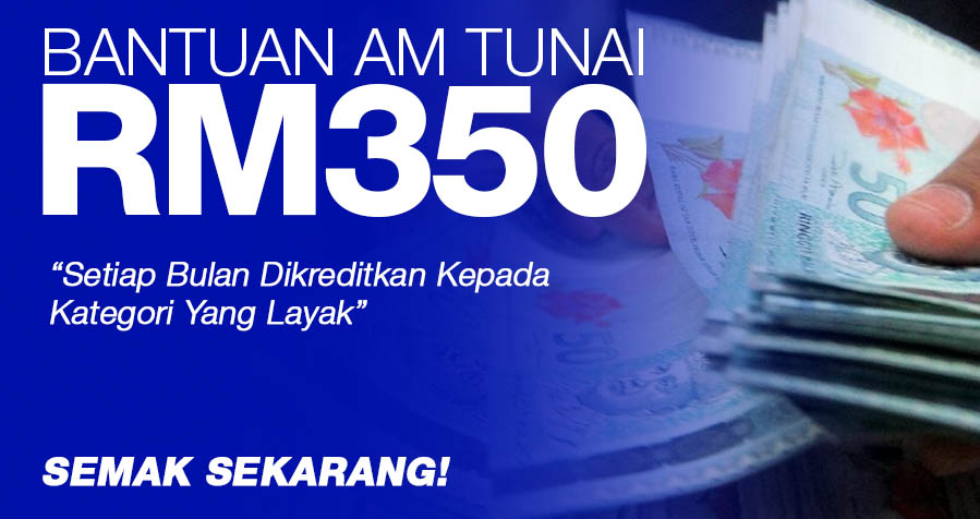 Bantuan Am Tunai RM350 Setiap Bulan Dikreditkan Kepada Kategori Yang Layak